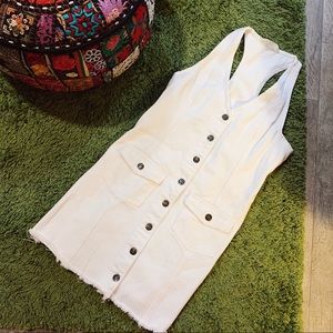 White Denim Dress